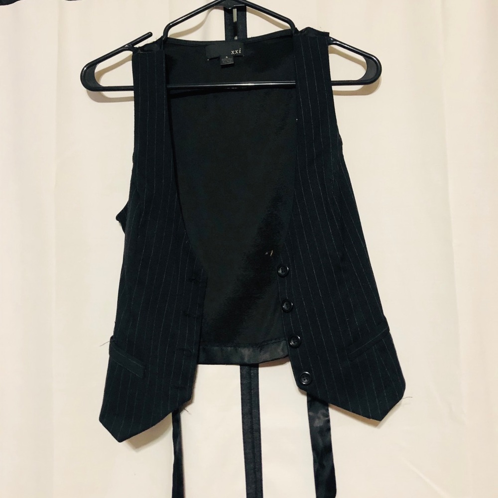 XXI Pinstripe Button Vest
